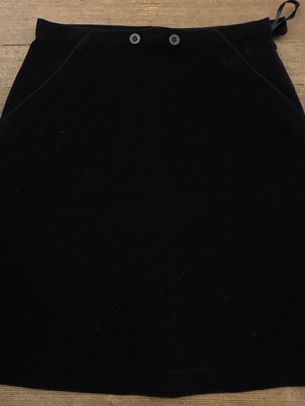 Vintage Zhang Xiaohui 章晓慧 Chocolate Brown Crushed Velvet Skirt Size 36 US 4